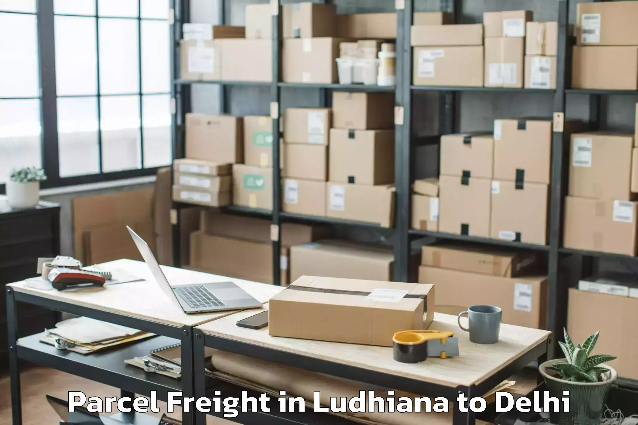 Top Ludhiana to Ambience Mall Vasant Kunj Parcel Freight Available